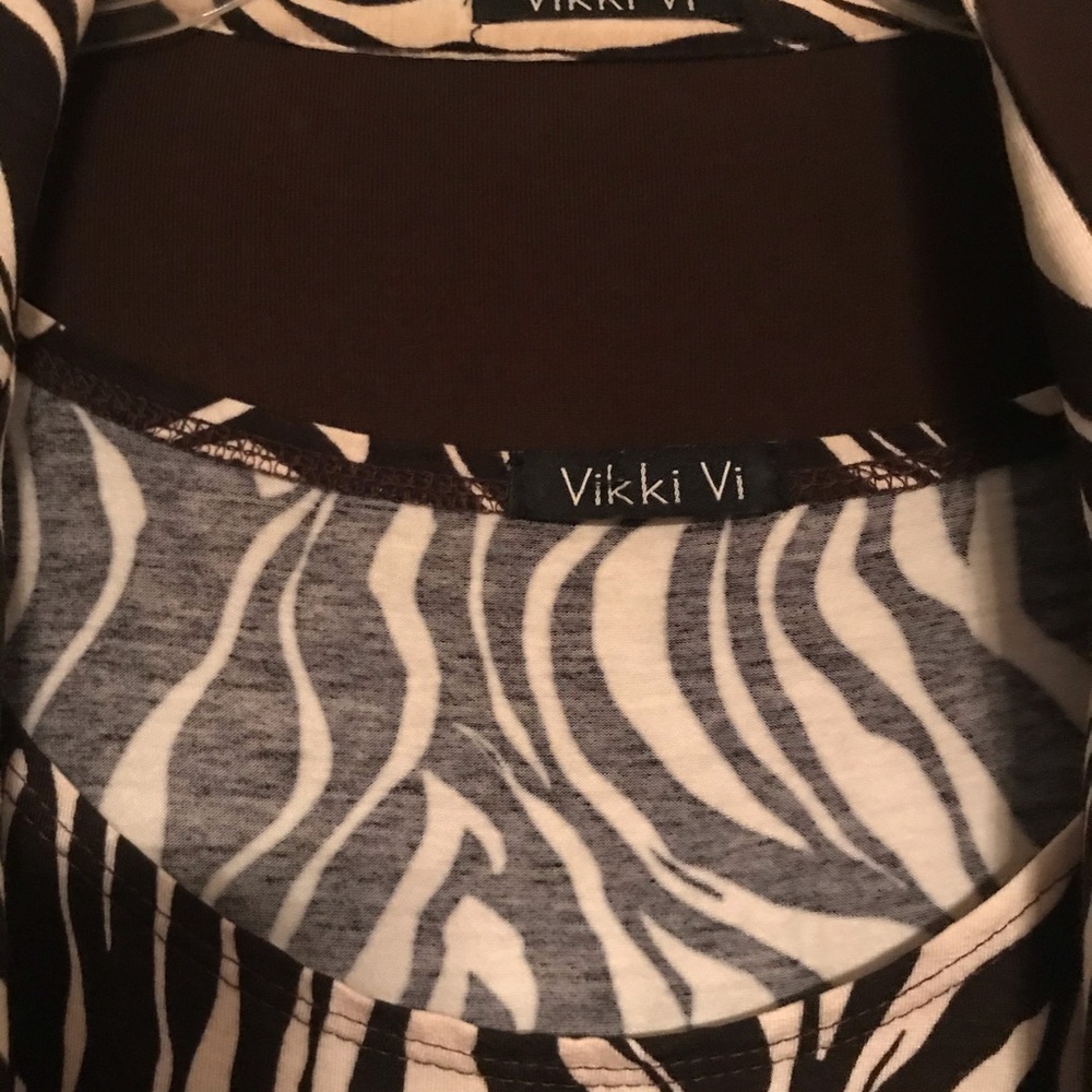 Vicki Vi Chocolate Brown 3 piece pantsuit